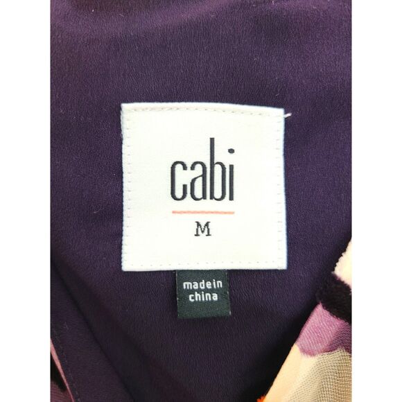 Cabi Burnout Velvet Mini Slip Dress MEDIUM Moody Floral Festival Cocktail Artsy - Picture 2 of 8